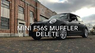 MINI COOPER S F56 Muffler Delete  Revs Drive [upl. by Michaella]