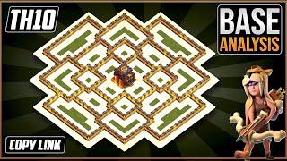 THE BEAST TH10 HYBRIDTROPHYdefense Base 2023 Town Hall 10 Trophy Base Design – Clash of Clans [upl. by Oirogerg]