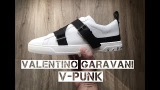 VALENTINO Garavani VPunk white  UNBOXING amp ON FEET  luxury shoes  FW 17  HD [upl. by Tayib]