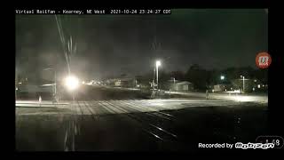 union Pacific train on virtual railfan cam in Kearney NE [upl. by Abernon]