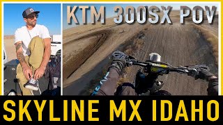 POV Motocross Action – 2023 KTM 300SX at Skyline Park Thursday Practice [upl. by Lune997]