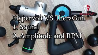 Hyperice Hypervolt Vs TheraGun G3 Pro Sound Amplitude RPM [upl. by Den129]