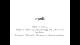 Impella  Dr Srour [upl. by Mollie]