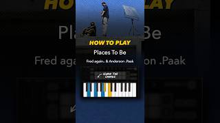 Learn how to play places to be Fred again  Anderson Paak amp Chika [upl. by Nivlad]