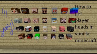 How to get player heads in Minecraft [upl. by Lillie499]