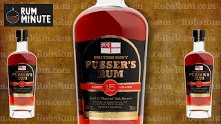 Pussers 15 Year Old limited edition luxury rum from Guyana [upl. by Anierdna]