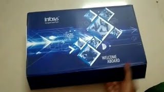 Infosys welcome kit for freshers  welcome onboarding kit  Infosys goodies for freshers [upl. by Eecats]