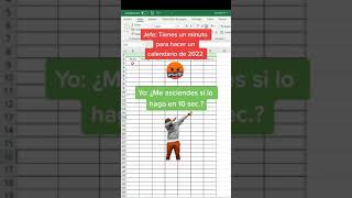 Como CREAR un CALENDARIO en Excel 2024 [upl. by Goulder]