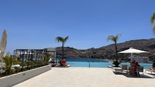 Lindos Grand Resort Greece Vlog pt 1 [upl. by Atikan]