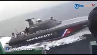 Kapal Patroli Malaysia Teror Kapal Indonesia Yang Menangkap Kapal Nelayan Malaysia [upl. by Krystal]