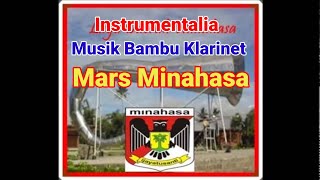 Instrumentalia Musik Bambu Klarinet  Mars Minahasa [upl. by Threlkeld]