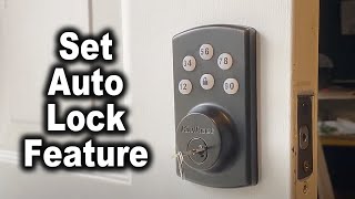 How to Set Auto Lock Feature on Kwikset PowerBolt 2 Door Lock  The Fixer Clips [upl. by Oisinoid630]