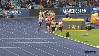 Mens 1500m Final  UK Champs 2024 [upl. by Wiencke44]