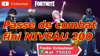 PASSE de COMBAT fini RAPIDEMENT niveau 200 fortnite AFK [upl. by Setarcos877]