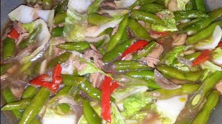 GINISANG BAGUIO BEANS WITH TUNA  Tuna and Baguio beans recipe  Murang Ulam Pinoy [upl. by Graniah]