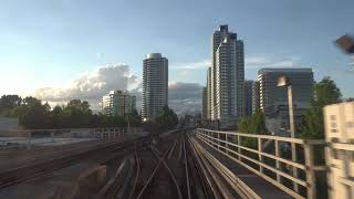 Vancouver SKYTRAIN FULL RIDE CANADA LINE INBOUND ENDTOEND from Richmond Brighouse to Waterfront [upl. by Lilahk]