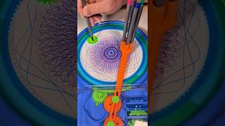 Art fusion create a spirograph by hand and machine shorts loopart spirograph [upl. by Baumann]