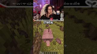 Ethics in Minecraft yay or nay 👀 minecraft twitchclip twitchclips [upl. by Seltzer285]