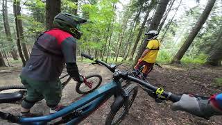 NiePoważni Panowie na DH CUP w Bike Park Kasina 2024 przejazd niekontrolowany [upl. by Rehtae]