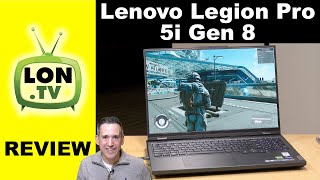 Lenovo Legion Pro 5i Gen 8 Gaming Laptop Review [upl. by Nirroc276]