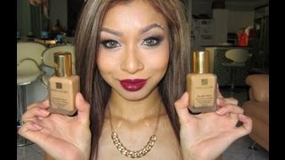 Estee Lauder Double Wear Demo and Review  Cashew [upl. by Airenahs]