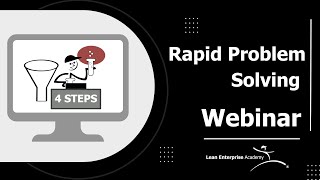 Rapid Problem Solving Webinar Discover the 4 Step Methodology [upl. by Ardnuasak227]