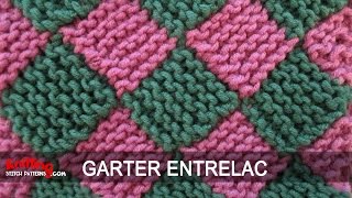 Garter Entrelac Knitting [upl. by Aileve841]