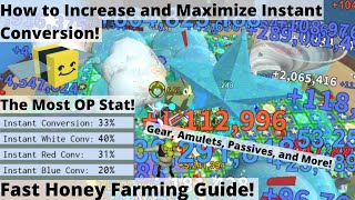 How to Increase and Maximize Instant Conversion Tips and Tricks  Roblox Bee Swarm Simulator [upl. by Jeffie]