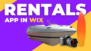 Wix Rental website All in One using an app fast and simple [upl. by Charmaine]