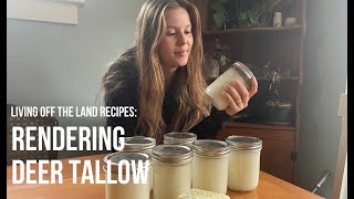 How to Render Deer Tallow for Cooking Soap and More [upl. by Imas975]