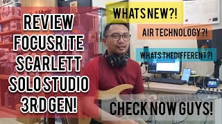 Focusrite Scarlett Solo Studio 3rd Gen Review Setup AIR Tech Indonesia [upl. by Mathias]