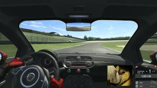 Assetto Corsa hotlap  Fiat 500 Abarth SS Step 1  Mugello foot cam [upl. by Adley]