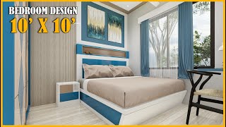 Bedroom Interior Design  10 x 10 feet bedroomdesign interiordesign bedroomdecor [upl. by Janot]