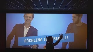 Röchling  Interaktiver AusbildungsKinospot sorgt für Aufruhr im Kino Meppen [upl. by Cinemod]