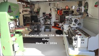 Projects from the machine shop week 27 2024  machining shafts and bronze bearings [upl. by Jeramey]