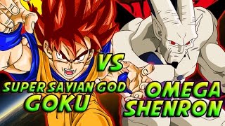 Dragonball Z What If Battle  Super Saiyan God Goku Vs Omega Shenron [upl. by Reiner]