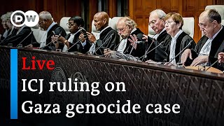 Live ICJ to rule in Gaza genocide case  DW News [upl. by Primaveria]