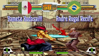 FT5 svcsplus Yamete Kudasai MX vs Andre Rugal Recife BR SNK vs Capcom Fightcade Jun 21 [upl. by Lussi]