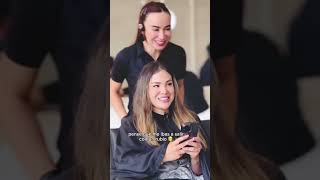 tinte de color de cabello a color castaño claro haircolor balayage blonde [upl. by Thurmond]