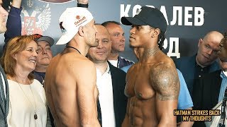 SERGEY KOVALEV VS ANTHONY YARDE FACE OFF WEIGH IN REACTION FINAL THOUGHTS [upl. by Durning861]