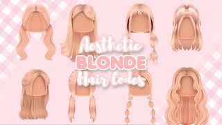 Aesthetic Blonde Hair Codes For Roblox amp Bloxburg [upl. by Zetrac]