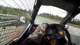 Crosskart onboard  Hyvinkää rallycross track Finland [upl. by Tnecnev]