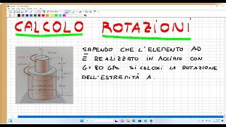 calcolo rotazione dato momento torcente [upl. by Amarillas]