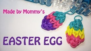 Rainbow Loom Charms Easter Egg on the Loom [upl. by Ravert]