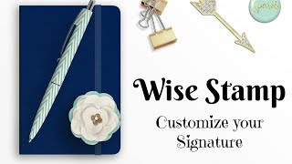 Email Signature with Wise Stamp [upl. by Collette472]