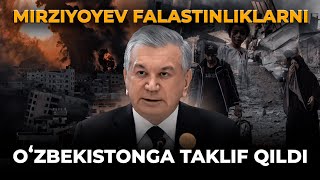 MIRZIYOYEV FALASTINLIKLARNI OʻZBEKISTONGA TAKLIF QILDI [upl. by Gunzburg]