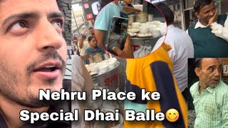 Nehru Place ke Special Dhai Balle😋 delhivlog [upl. by Erdnassak730]