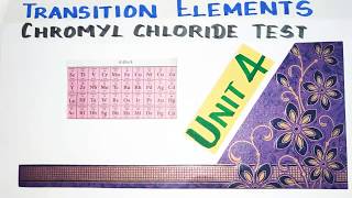 Chromyl Chloride Test Transition ElementsUnit 4 TN 12 th STD Explanation in TAMIL Vol1 [upl. by Shrier564]