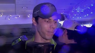 Brewers Yelich after winning the National League Central [upl. by Suryc]