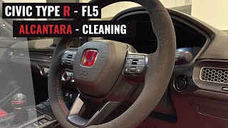 ALCANTARA CLEANING  FL5 CIVIC TYPE R [upl. by Laraine]